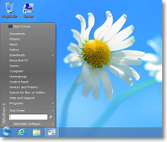 StartFinity Start Menu - the Starter Edition